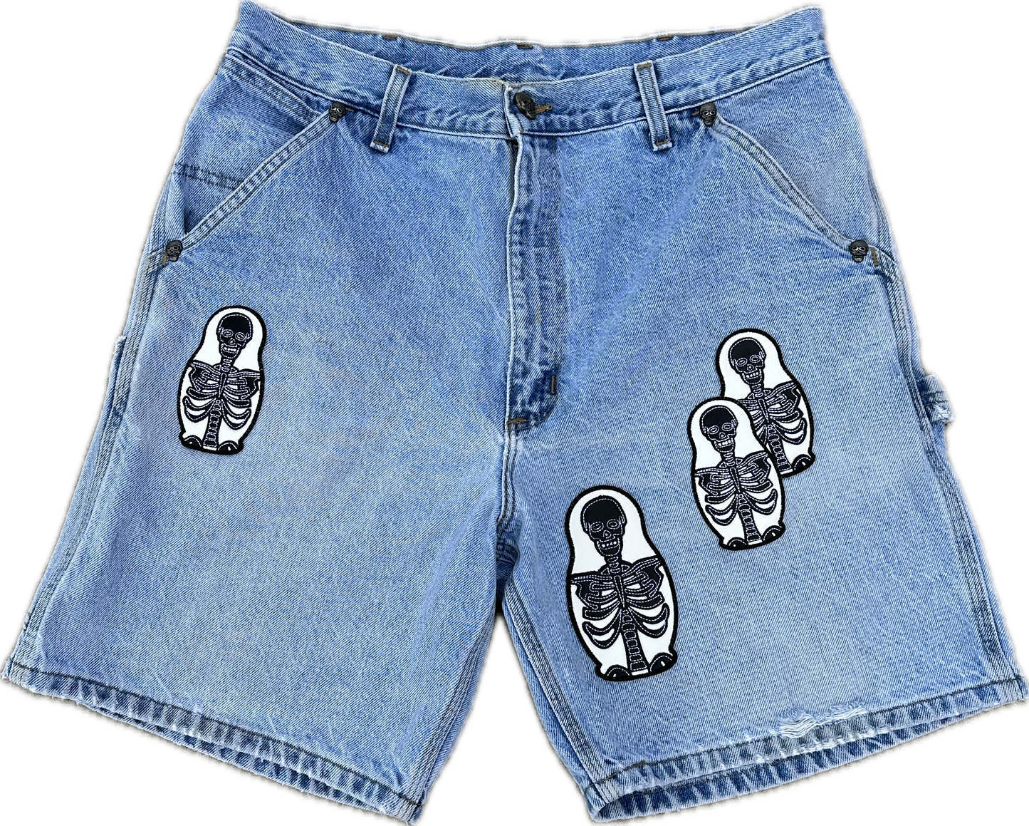 Cousin Upcycled Patch Jorts